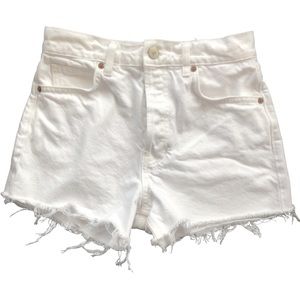 Reformation high rise jean shorts